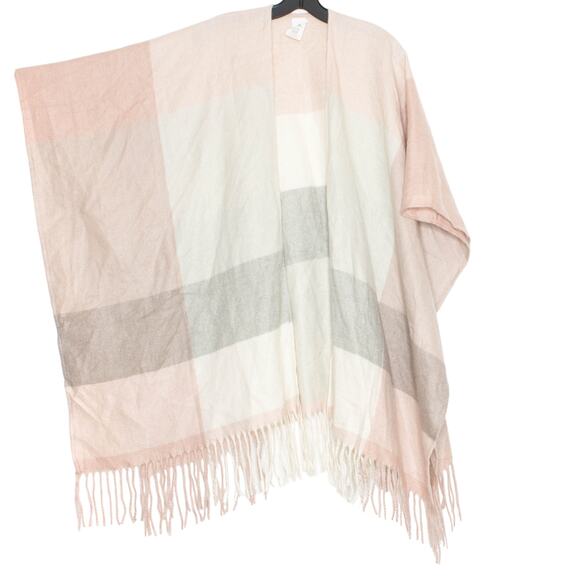 Woolrich Womens Shawl Blanket Fringe Boho Minimalist Cozy Cabin One Size II - Picture 5 of 5